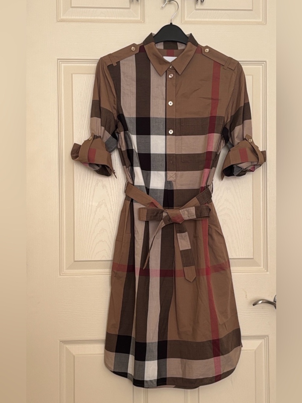 Authentic Burberry Nova Check Shirts Dress